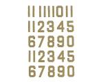 Decalque Numeros 1.0 Dourado